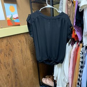 Hey black short button sleeve